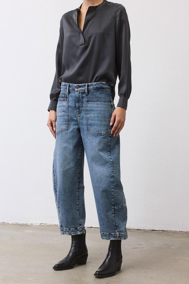 The Slouchy Denim Pants Product Image