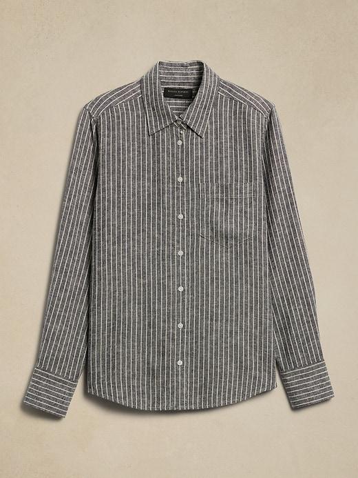 Classic Linen-Blend Shirt Product Image