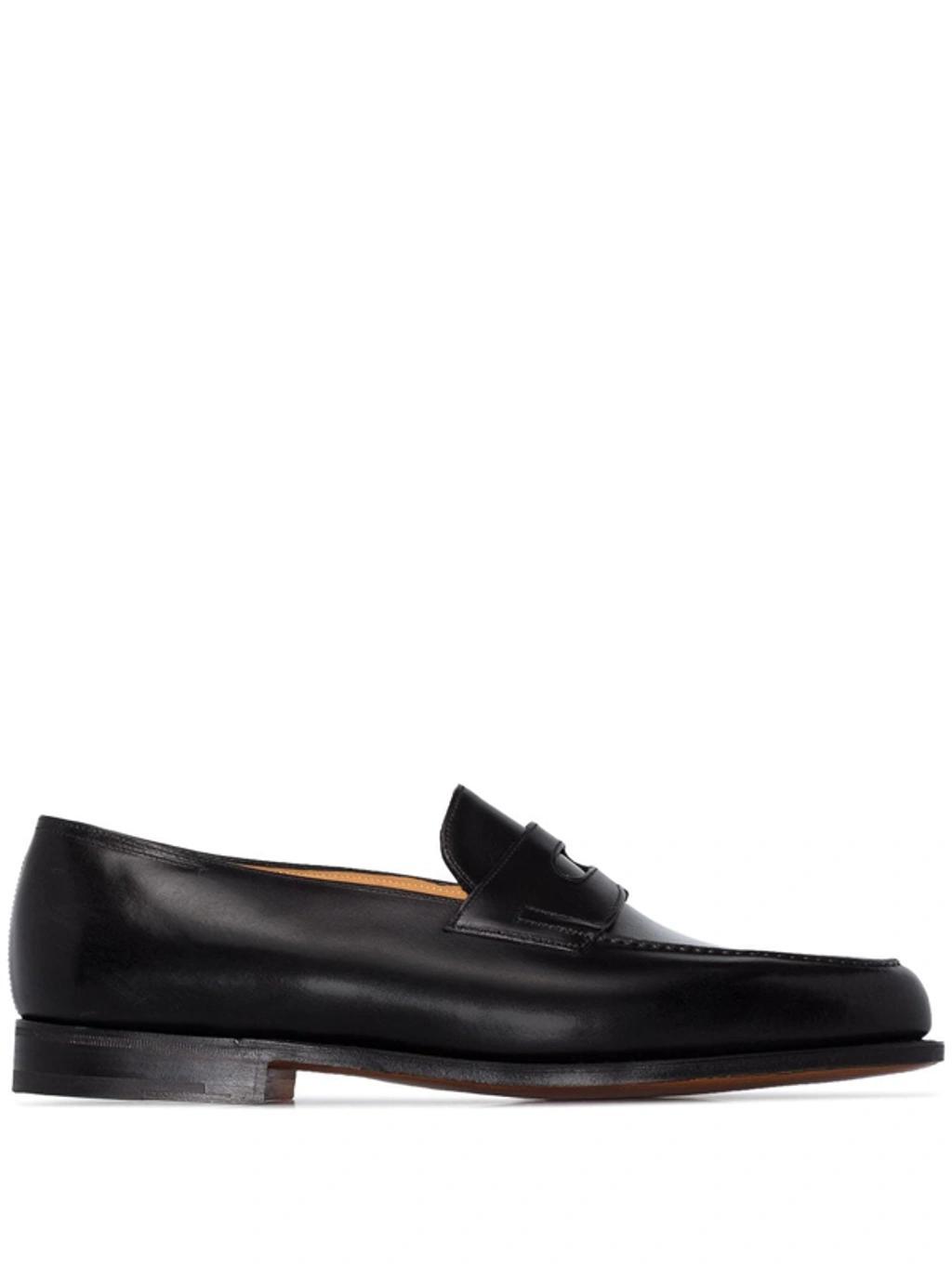 Black Lopez Leather Loafers Product Image