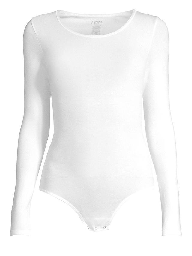 Womens Long-Sleeve Shaping Bodysuit Product Image