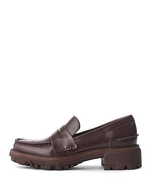 Womens Shiloh Leather Lug-Sole Loafers Product Image