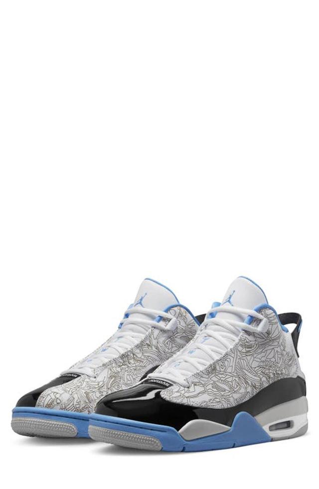 JORDAN Mens  Dub Zero In White/university Blue/black/neutral Grey Product Image