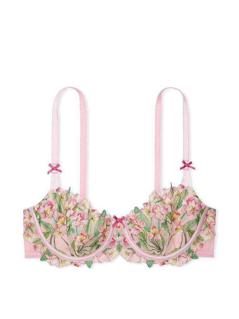 Wicked Unlined Lily Embroidery Balconette Bra Product Image