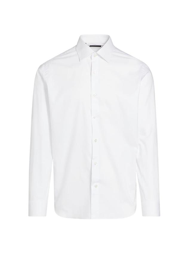 Mens COLLECTION Geometric Button-Front Shirt Product Image