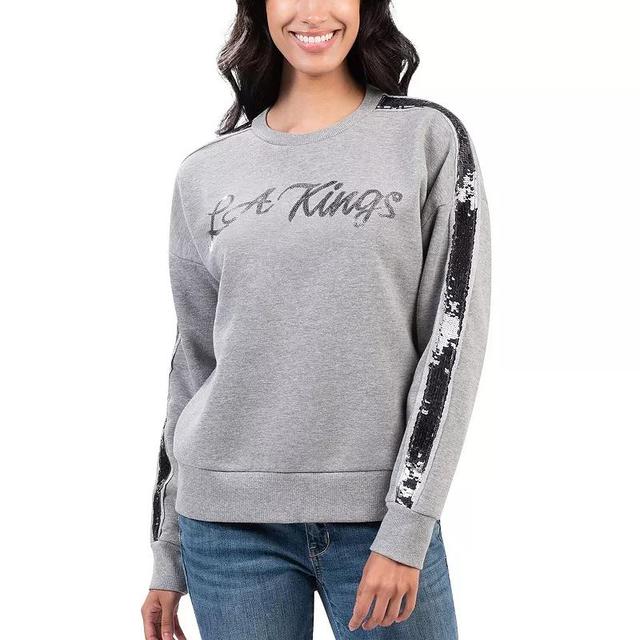 Womens G-III 4Her by Carl Banks Gray Los Angeles Kings Penalty Box Pullover Sweatshirt Product Image