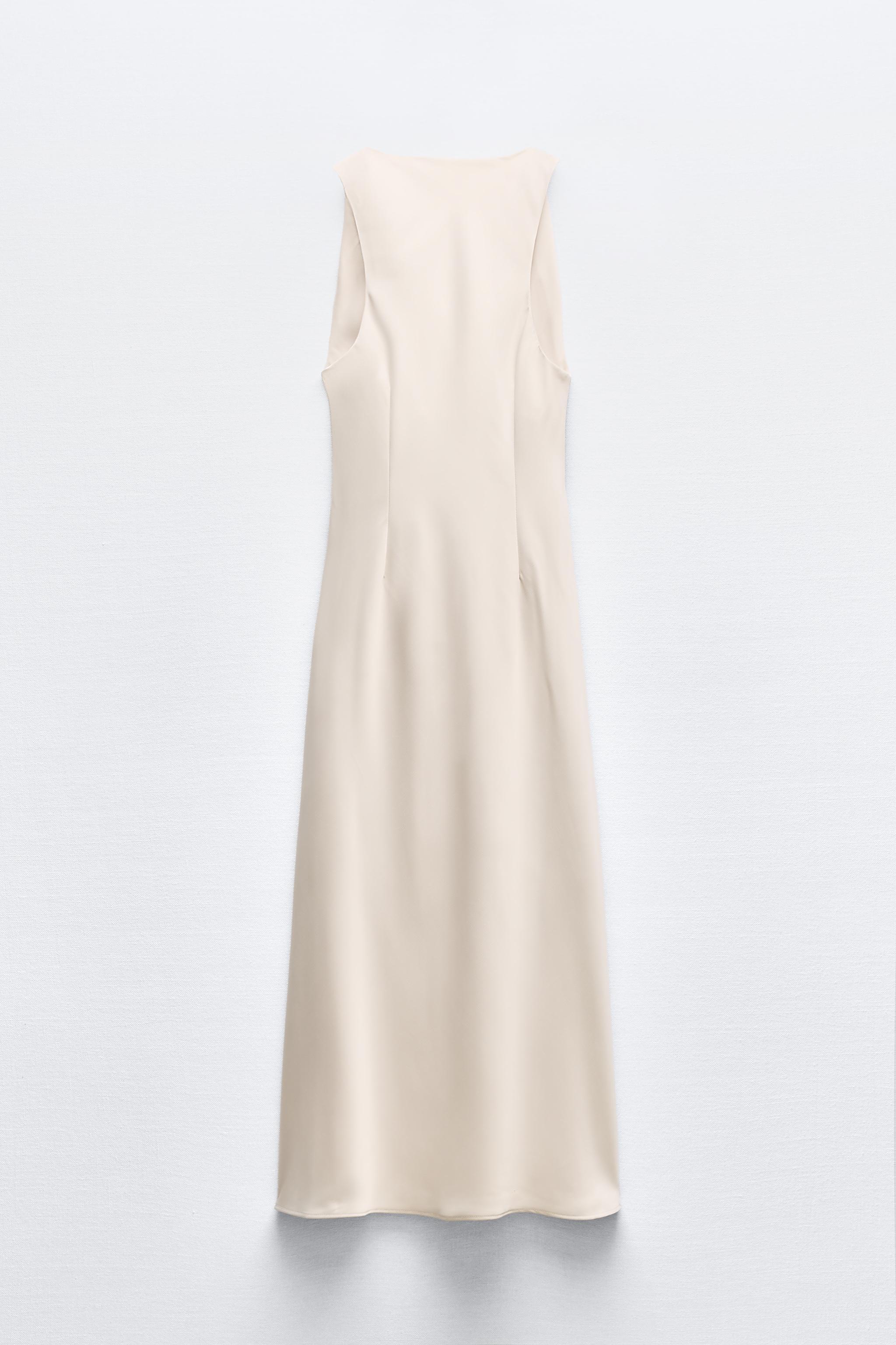 SATIN EFFECT MIDI DRESS Product Image