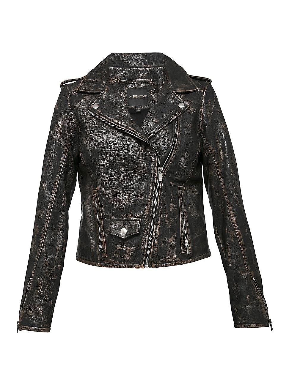 Womens Bonnie Leather Jacket Product Image