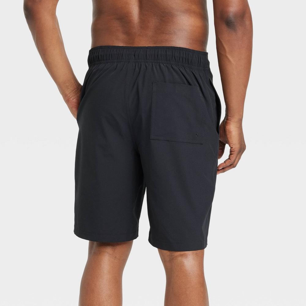 Men's 9" E-Board Swim Shorts - Goodfellow & Co™ Black L Product Image