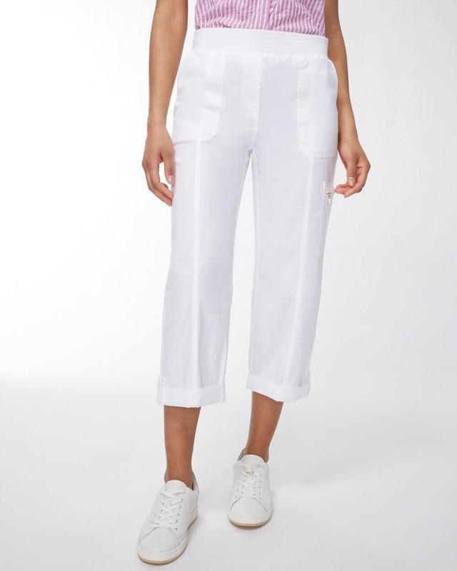 Women's Poplin Cropped Pants Product Image