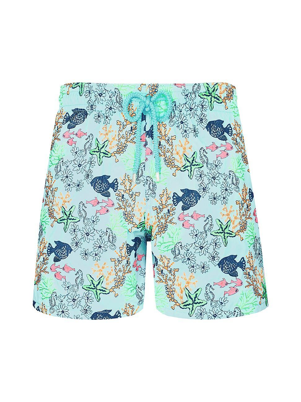 Mens Fonds Marins Embroidered Swim Shorts Product Image