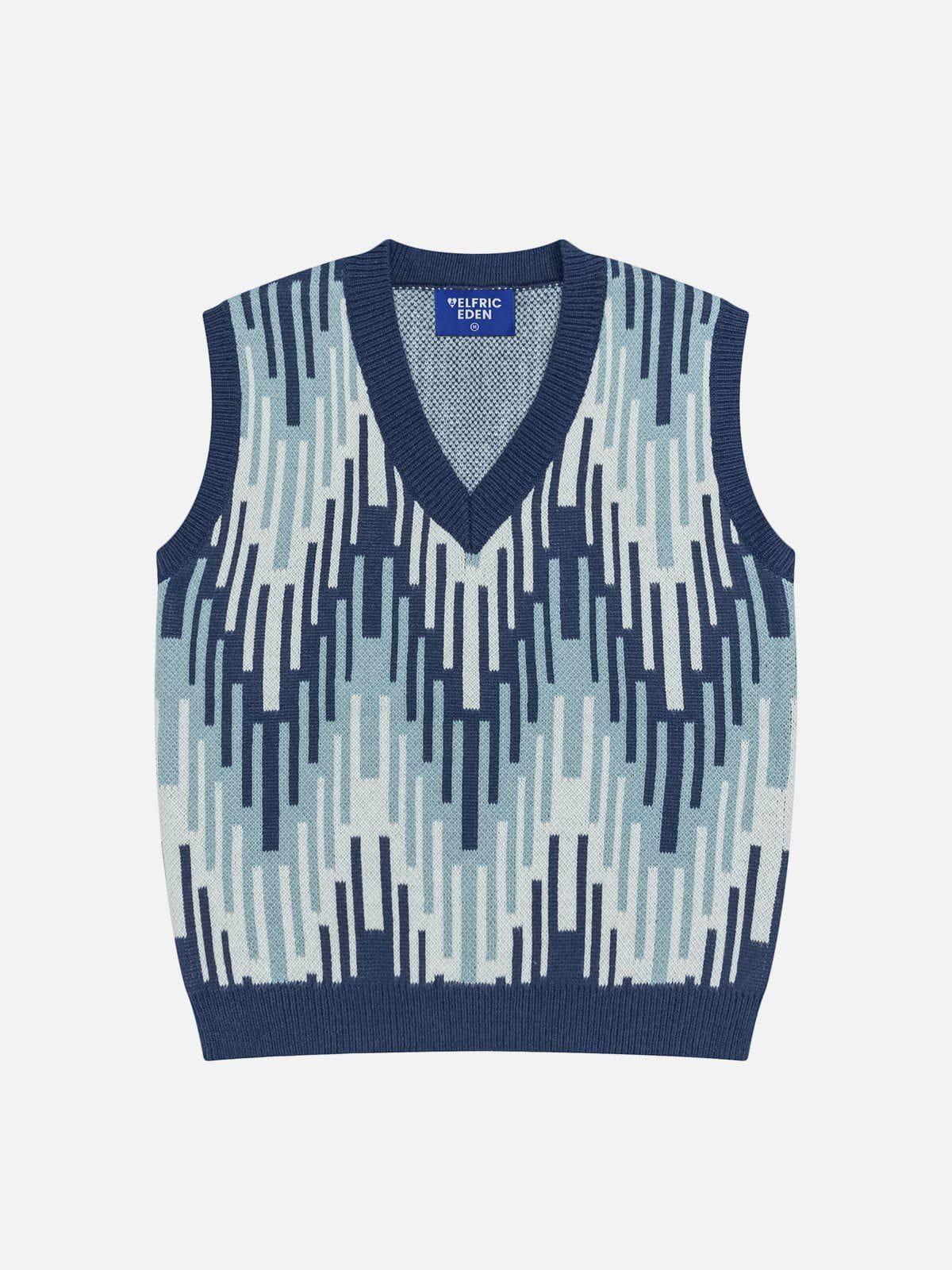 Aelfric Eden Color Blocking Stripe Sweater Vest Product Image