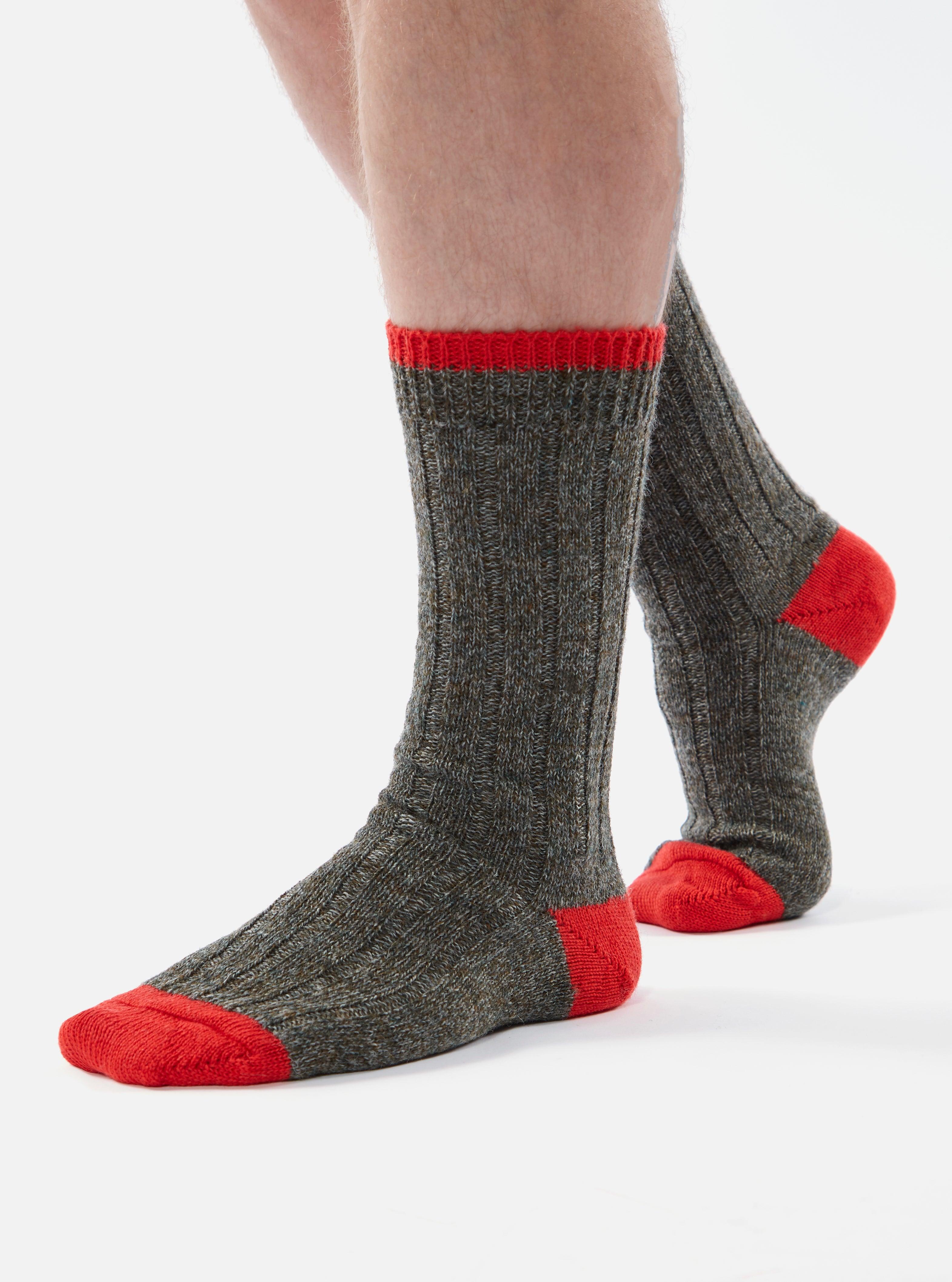 Universal Works Hike Sock In Derby Wool Product Image