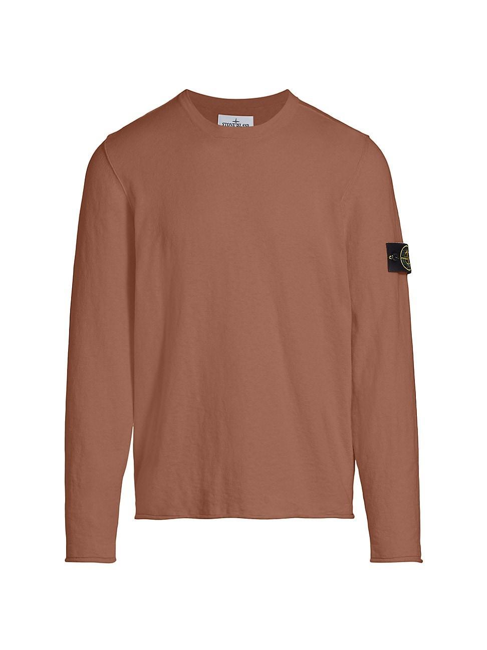 Mens Stocking Stitch Cotton-Blend Sweater Product Image