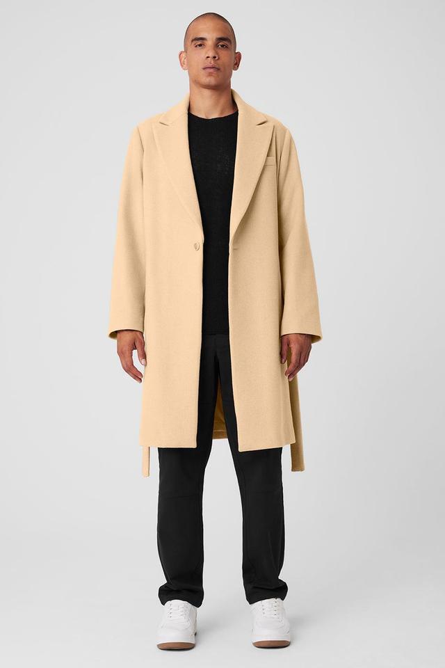 Wool Gameday Overcoat - Camel Male Product Image