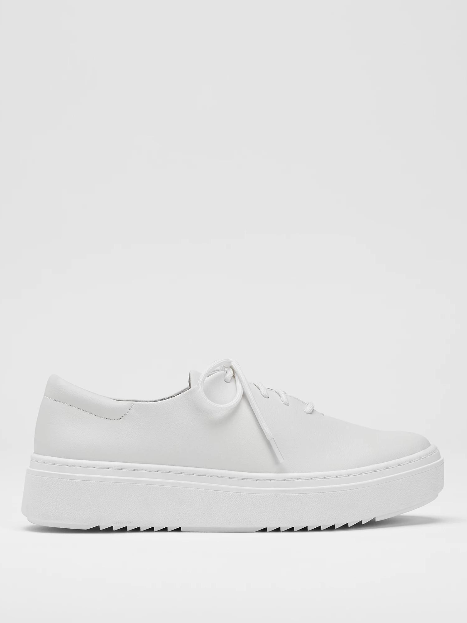 EILEEN FISHER Penni Leather Wedge Sneakerfemale Product Image