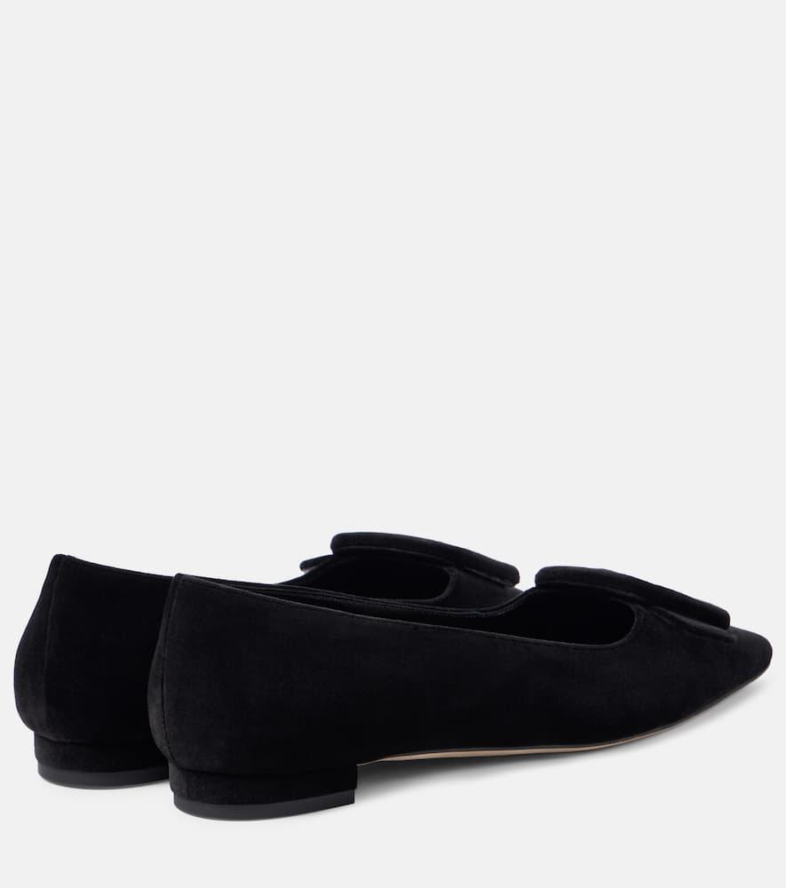 Maysalepumpflat Velvet Ballet Flats In Black Product Image