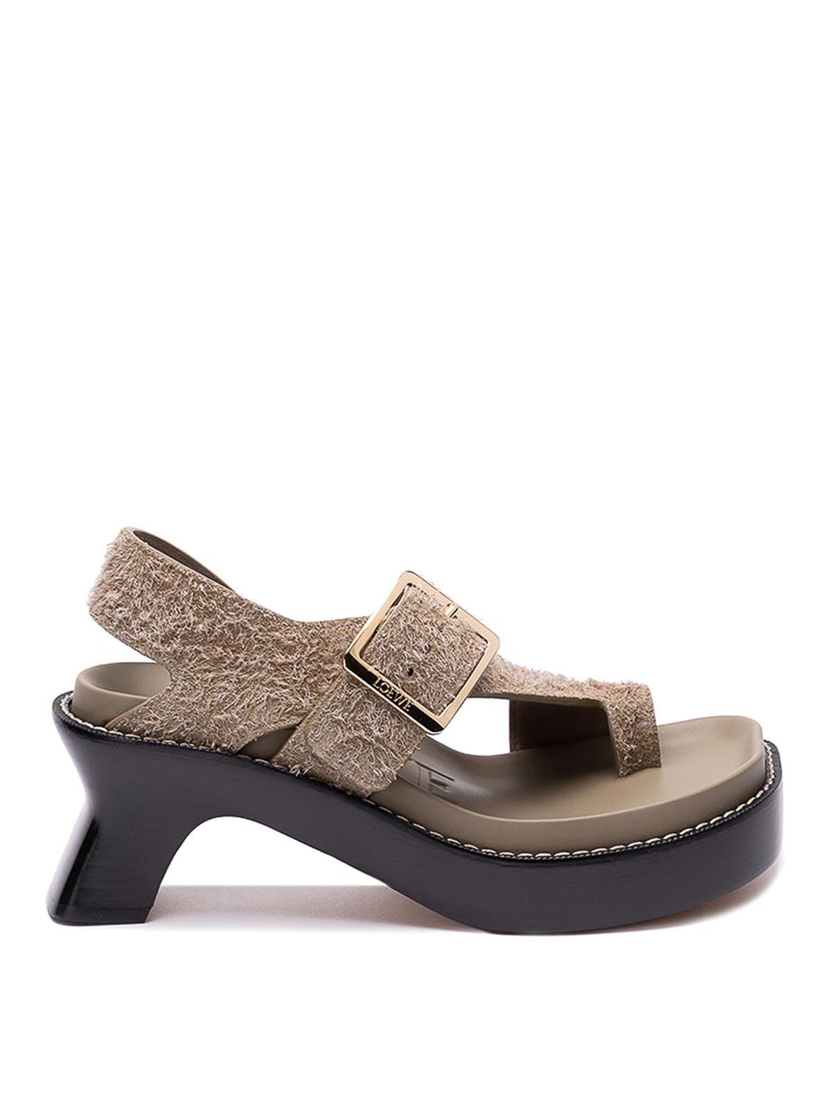 Ease` Heeled Sandals In Brown Product Image