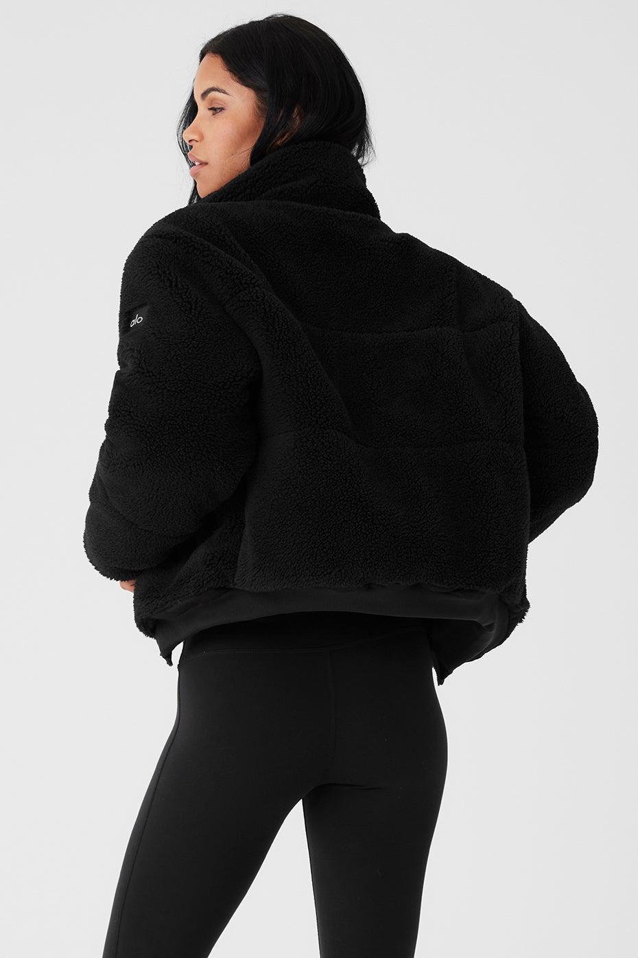 Sherpa Snow Angel Puffer - Black Female Product Image