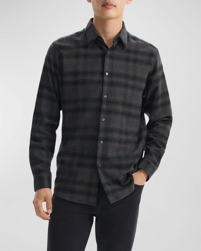 Mens Irving Shadow Plaid Flannel Shirt Product Image