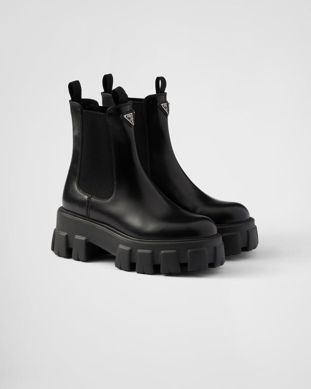 Monolith brushed leather Chelsea boots Product Image