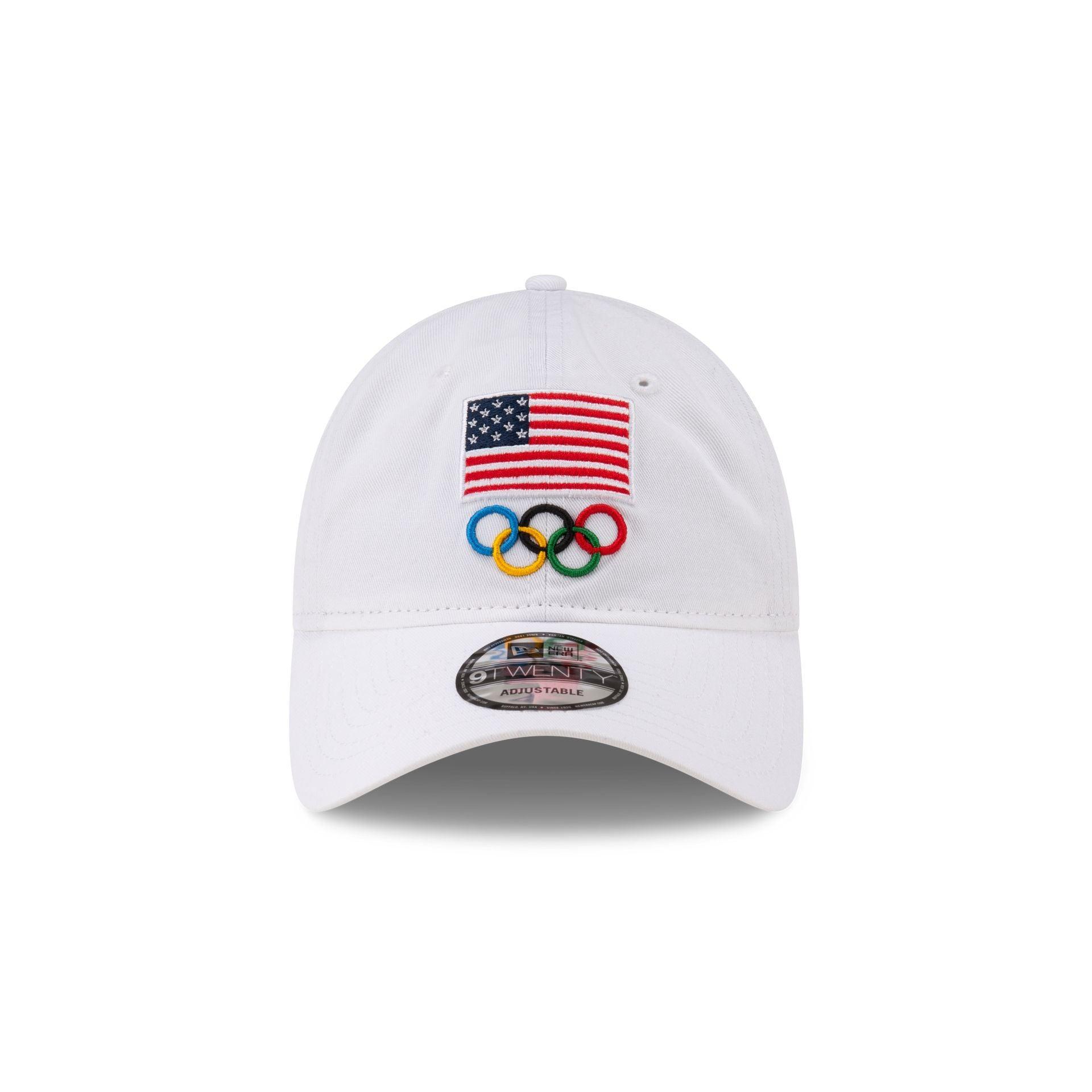 Team USA Olympics White 9TWENTY Adjustable Hat Male Product Image