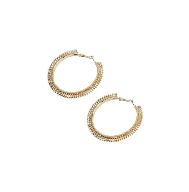 Sohi Womens Spring Hoop Earrings Product Image