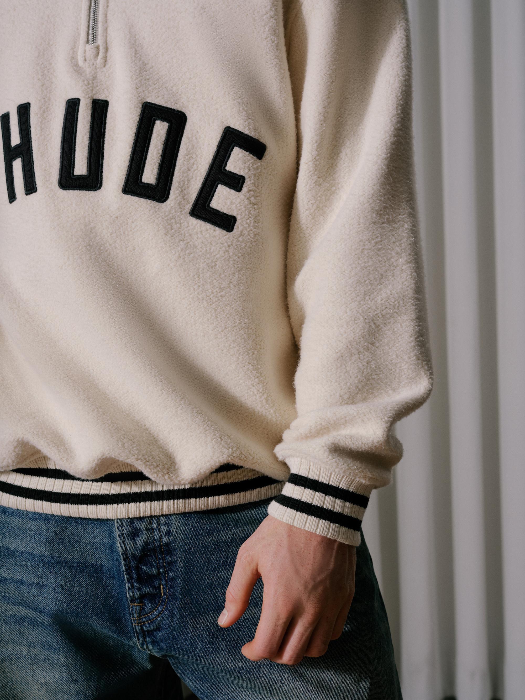 RHUDE QUARTER-ZIP VARSITY Male Product Image