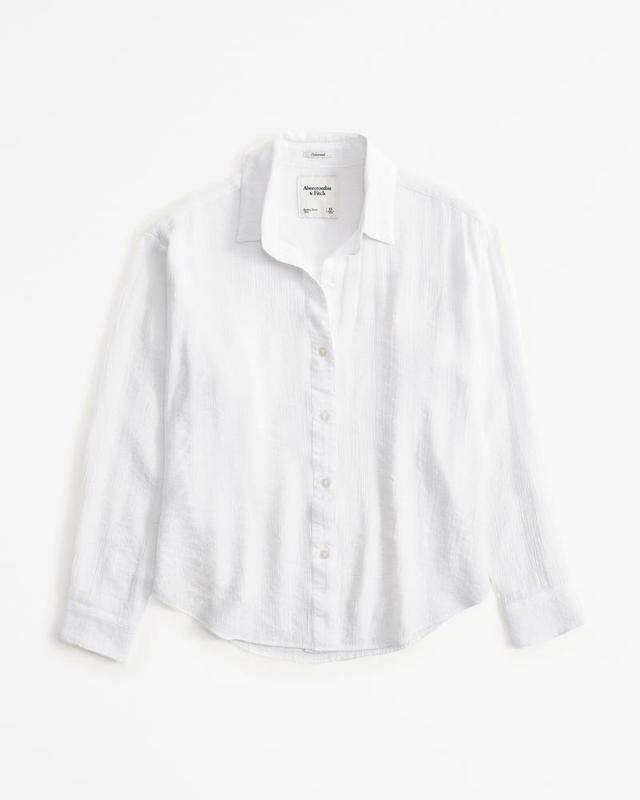 Oversized Crinkle Textured Shirt Product Image