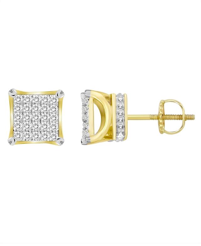 Mens Diamond (1/6 ct. t.w.) Earring Set in 10k Yellow Gold Product Image