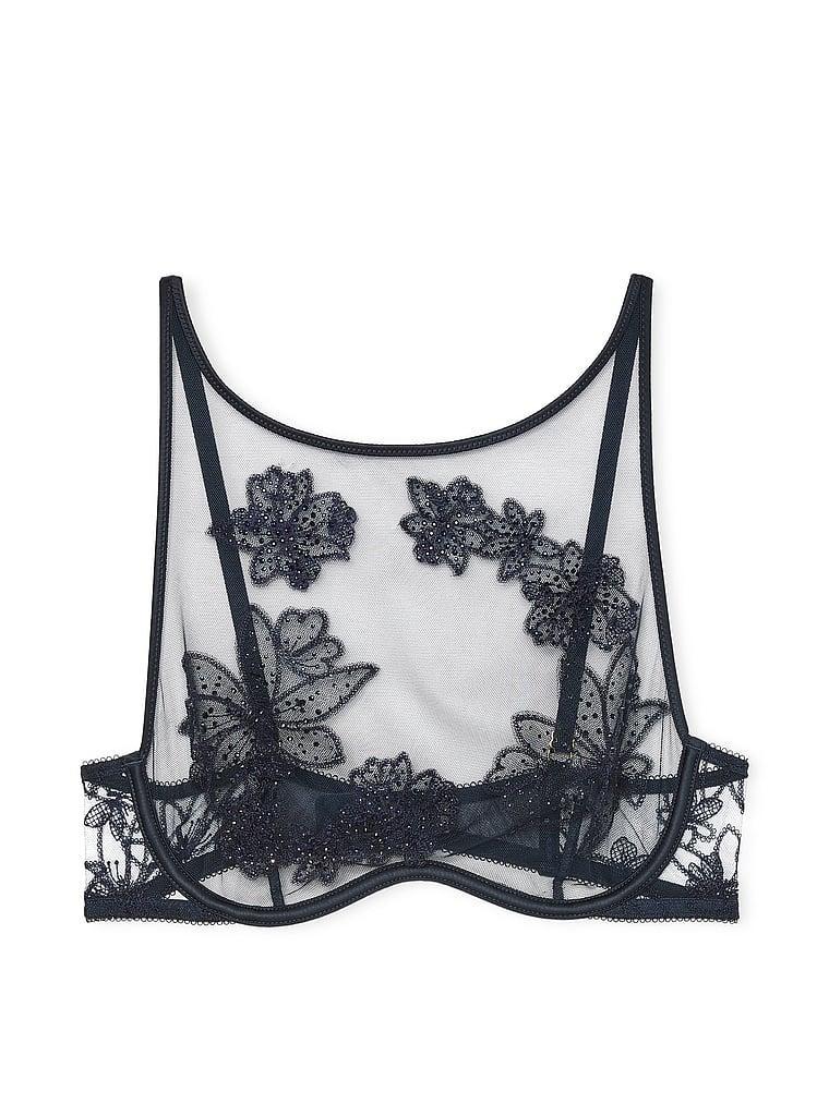 Ziggy Noir Embroidery High-Neck Unlined Bra Top Product Image