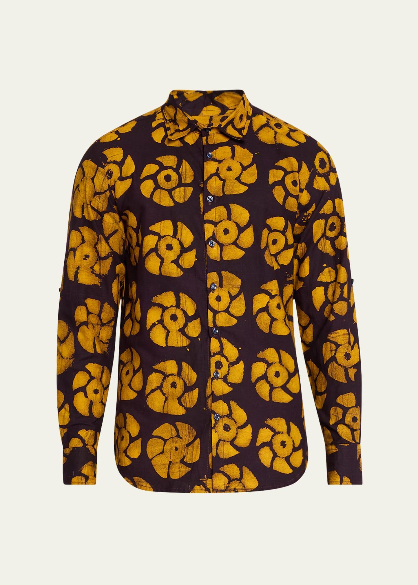 Mens Andy Floral Batik Sport Shirt Product Image