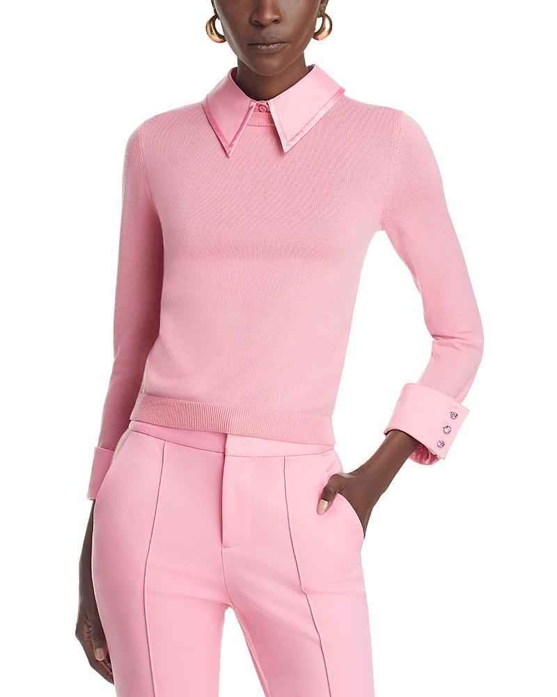 Womens Porla Collared Wool Sweater Product Image