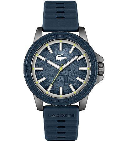 Lacoste Mens Highkey Quartz Analog Navy Silicone Strap Watch Product Image