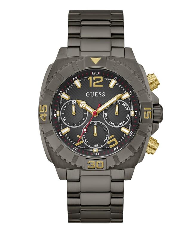 Guess Mens Multi-Function Gunmetal Stainless Steel Watch 44mm Product Image