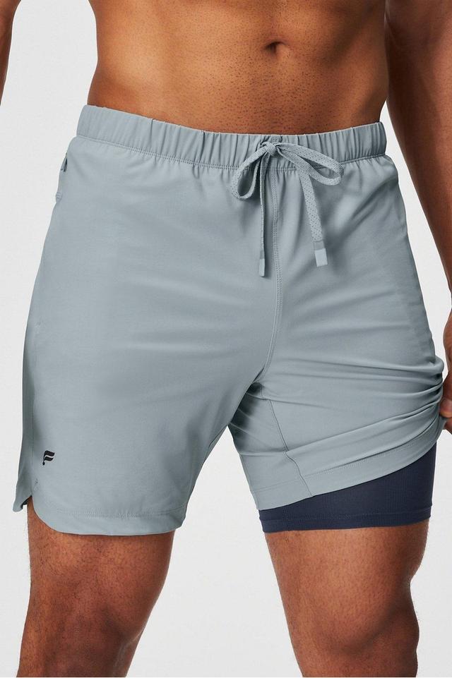 Fabletics Men The One Short (Lined) male Shadow Grey Size S Product Image