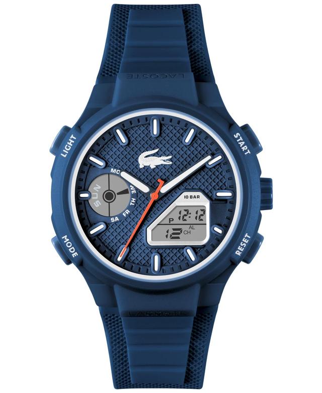 Lacoste Mens LC33 Ana-Digi Blue Silicone Strap Watch Product Image