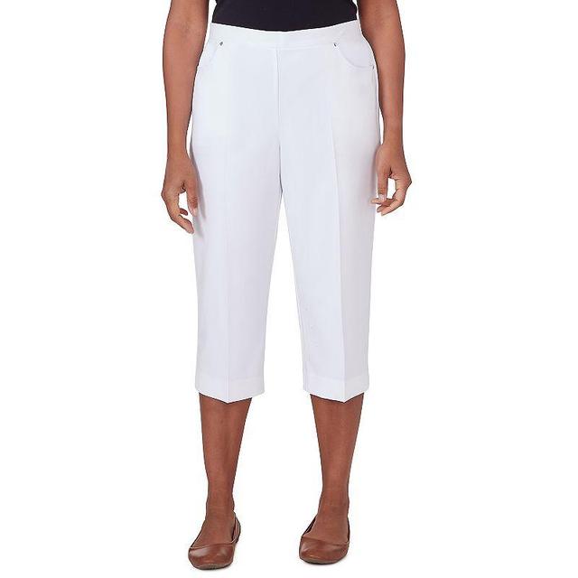 Womens Alfred Dunner Island Twill Capri Pants Product Image