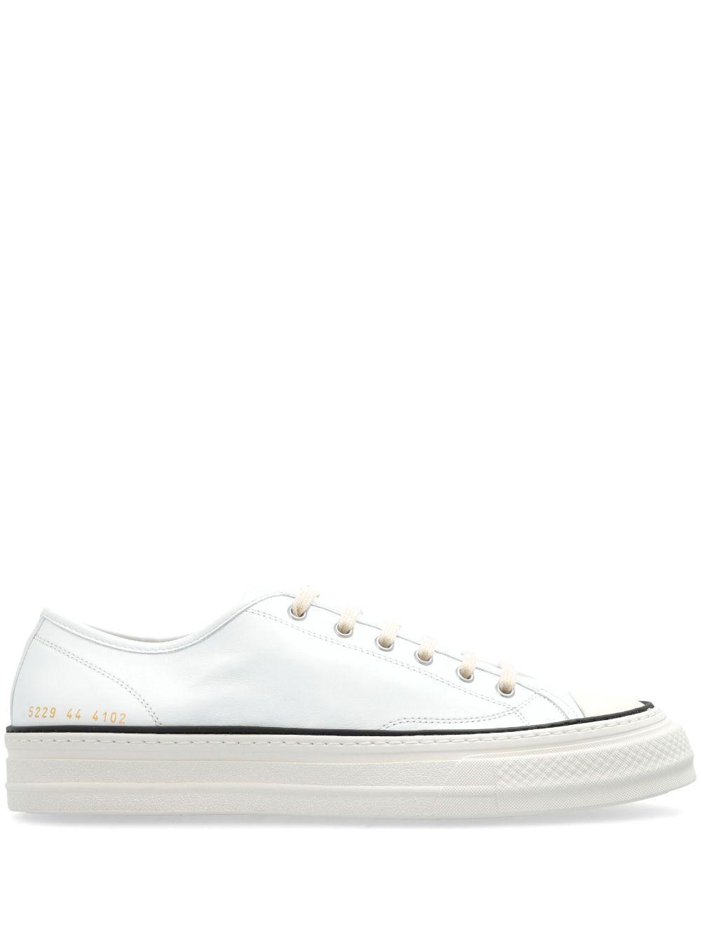 COMMON PROJECTS Tournament Leather Sneakers In Off White 4102 Product Image