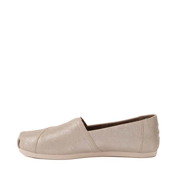 Womens TOMS Alpargata Metallic Slip-On Casual Shoe - Champagne Product Image