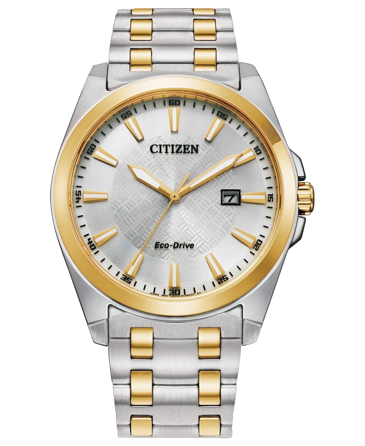 Citizen Eco-Drive Mens Corso Two-Tone Stainless Steel Bracelet Watch - BM7536-53X Pink Product Image