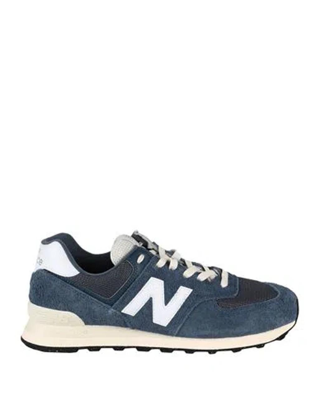 NEW BALANCE 574 "vintage Indigo/white/angora" Sneakers In Blue Product Image