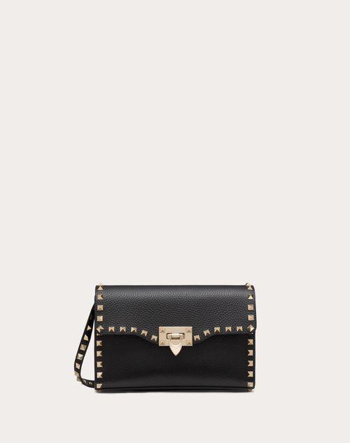 SMALL ROCKSTUD GRAINY CALFSKIN CROSSBODY BAG Product Image