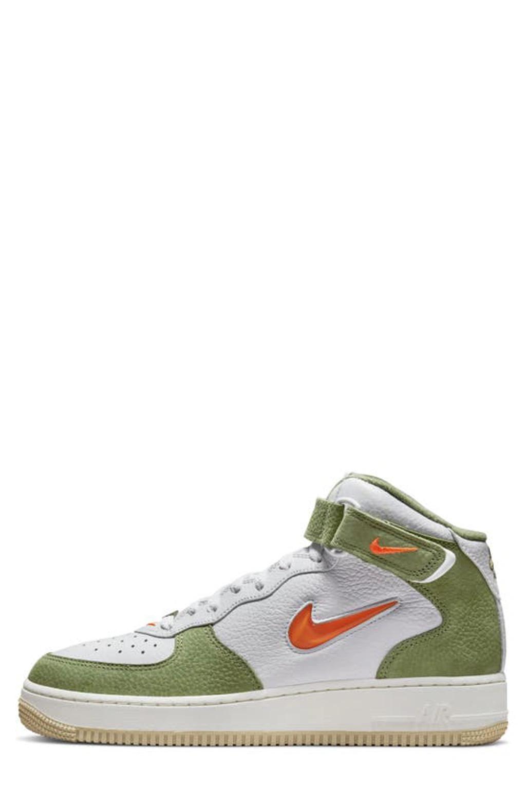 Air Force 1 Mid '07 Dq3505-100 Men's White/green Skate Sneaker Shoes Er908 Product Image