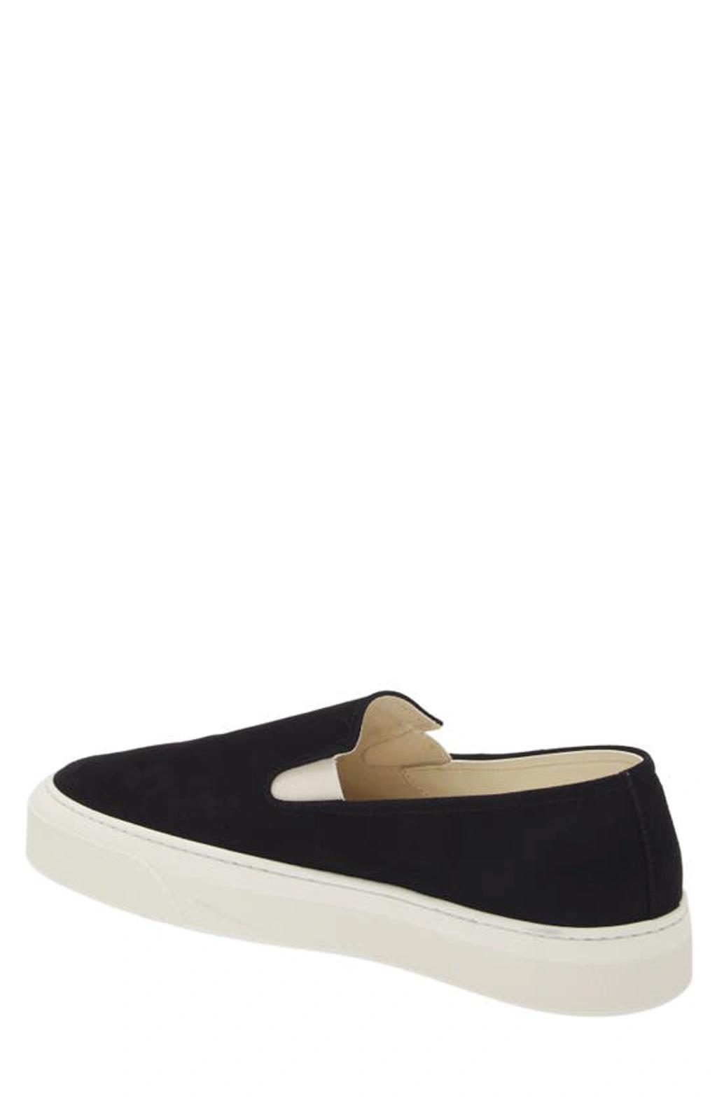 COMMON PROJECTS Suede Slip-on Sneakers In Black Product Image