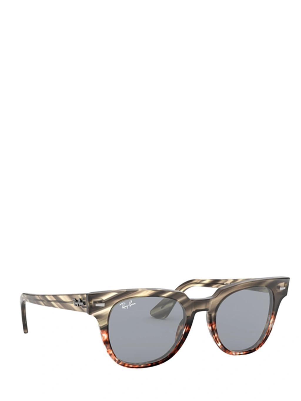 RAY BAN Rb2168 Grey Gradient Brown Stripped Sunglasses In Blue Gold Product Image