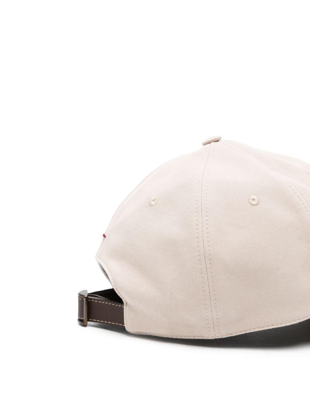 Logo-embroidered Cap In Neutrals Product Image