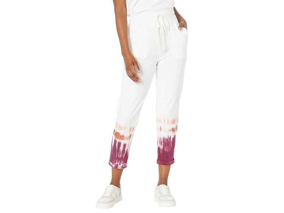 Mod-o-doc Tie-Dye Cotton Modal Spandex Terry Cuffed Cropped Pants (Platinum) Women's Casual Pants Product Image