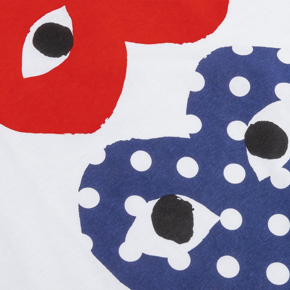 Polka Dot Mirror T-Shirt - White Male Product Image