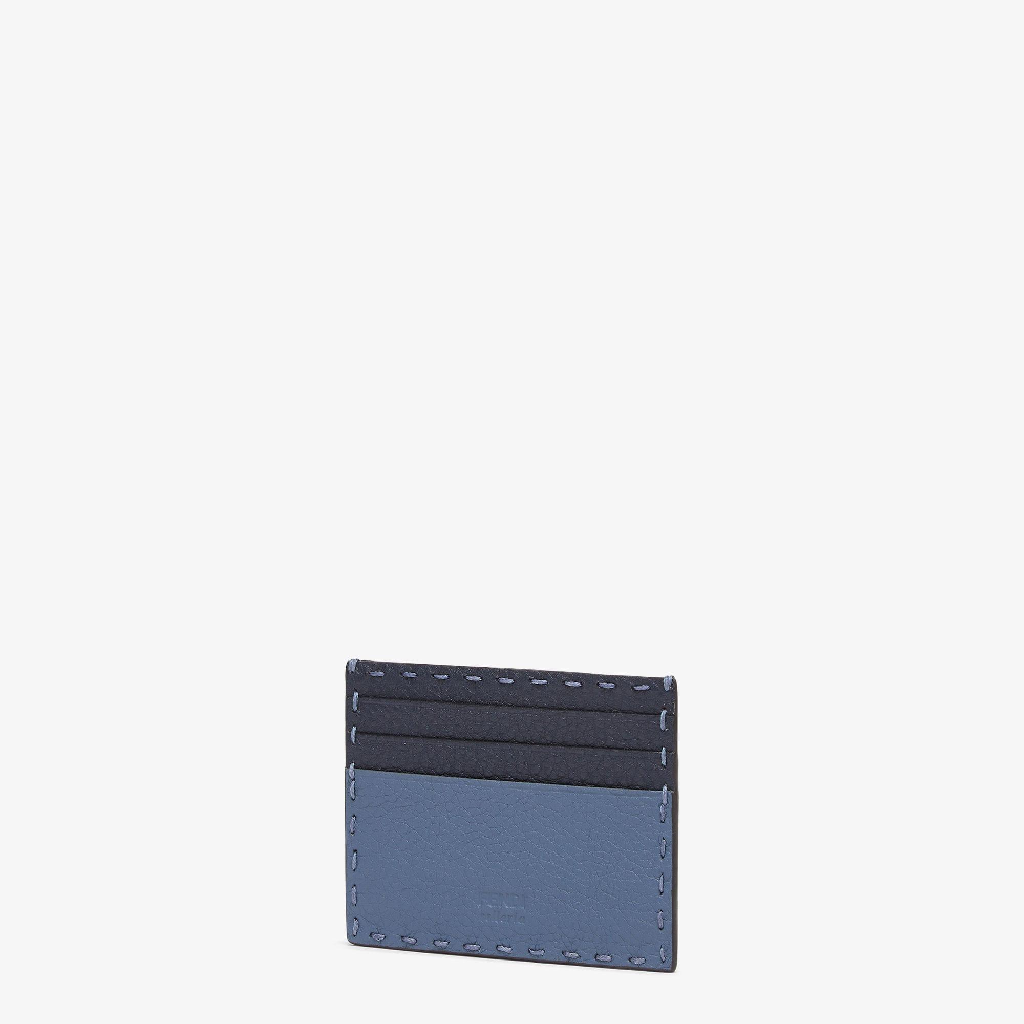 Card Holder SelleriaLight blue Selleria leather card holder Product Image