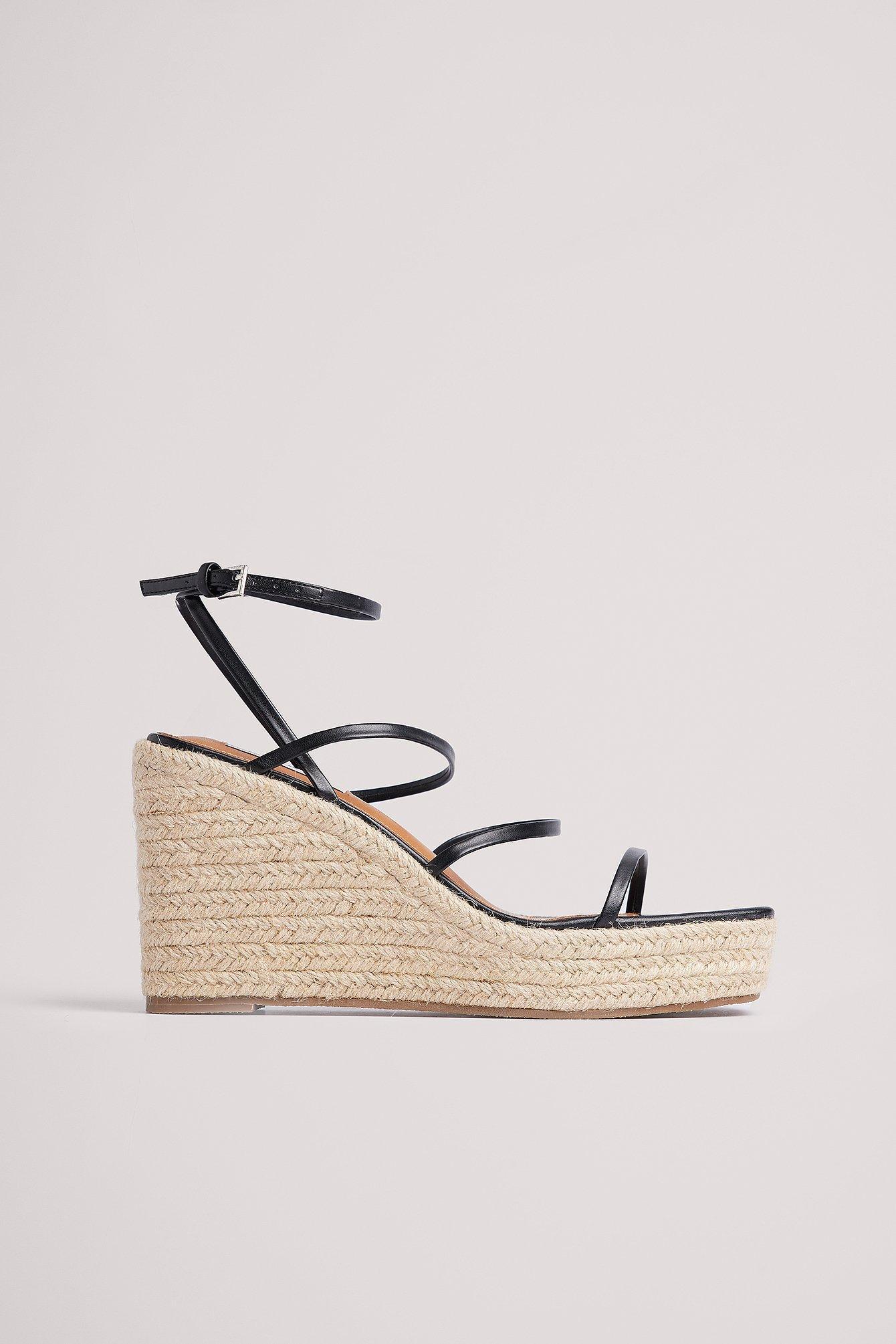 Strappy Jute Sole Heels product image